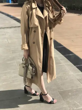 معطف ترنش أنيق — بألوان متعددة view 1